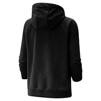 Women's Nike  Black Toronto Tempo Varsity Fleece Tri-Blend Pullover Hoodie