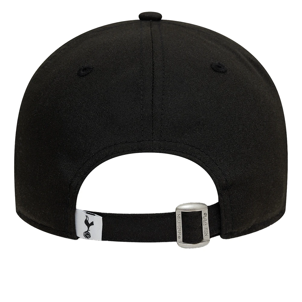 Men's New Era Black Tottenham Hotspur Rainbow Wordmark Adjustable 9FORTY Hat