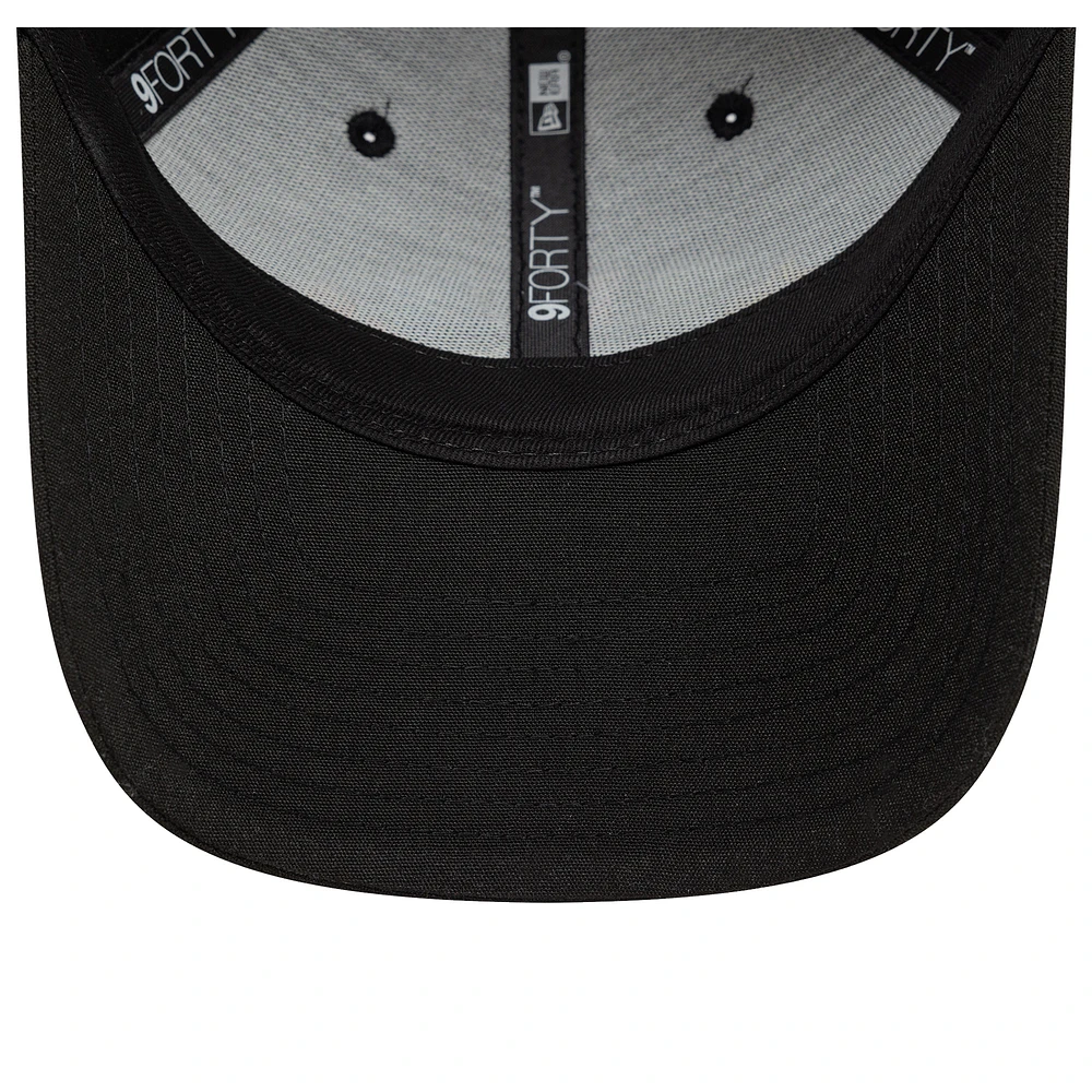 Men's New Era Black Tottenham Hotspur Rainbow Wordmark Adjustable 9FORTY Hat