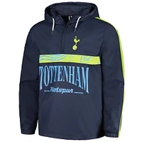 Men's Navy Tottenham Hotspur Anorak Hoodie Half-Zip Jacket
