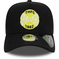 Men's New Era Black Tottenham Hotspur Repreve E-Frame Adjustable Trucker Hat