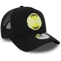Men's New Era Black Tottenham Hotspur Repreve E-Frame Adjustable Trucker Hat