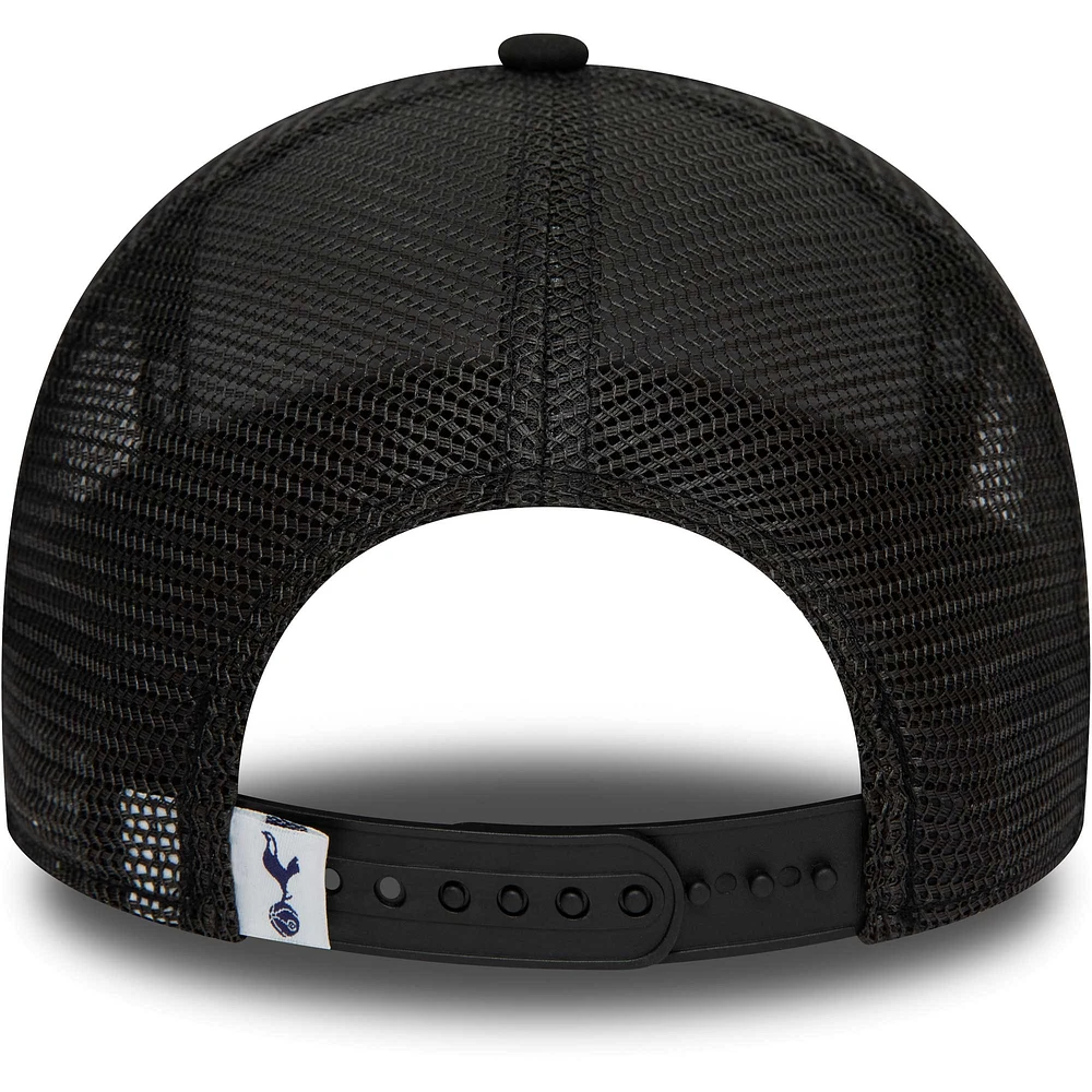 Men's New Era Black Tottenham Hotspur Repreve E-Frame Adjustable Trucker Hat