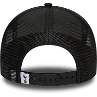 Men's New Era Black Tottenham Hotspur Repreve E-Frame Adjustable Trucker Hat
