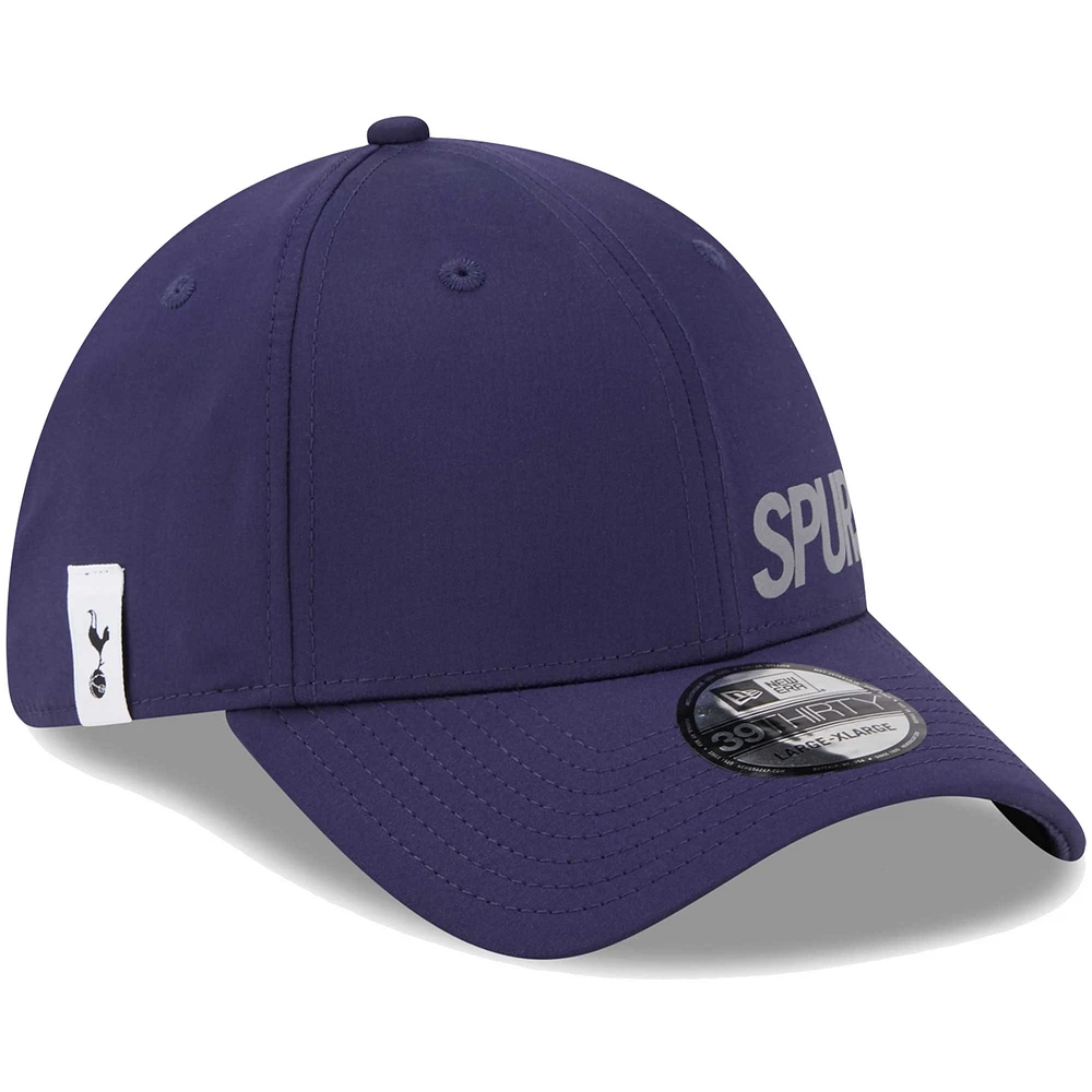 Men's New Era Navy Tottenham Hotspur Flawless Reflective 39THIRTY Flex Hat