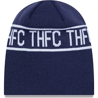 Men's New Era Navy Tottenham Hotspur Wordmark Skull Knit Hat