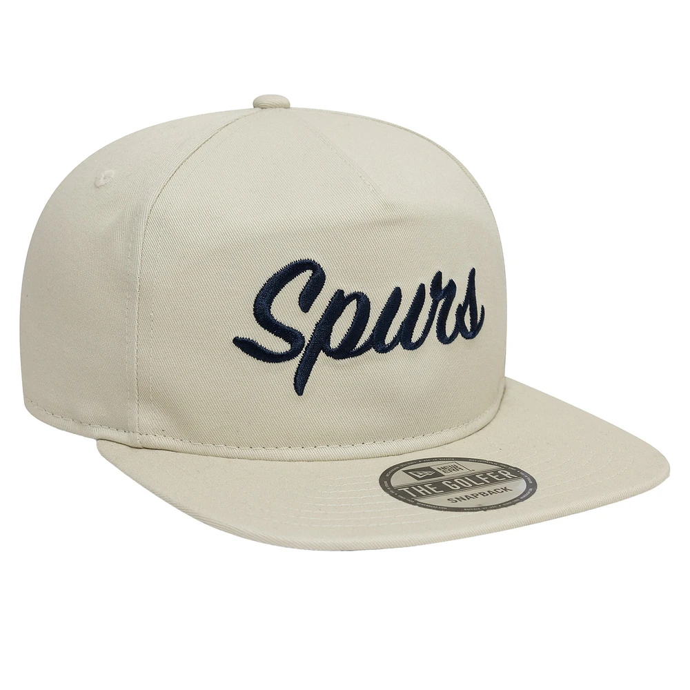 Men's New Era Tan Tottenham Hotspur Lilywhite Golfer Snapback Hat