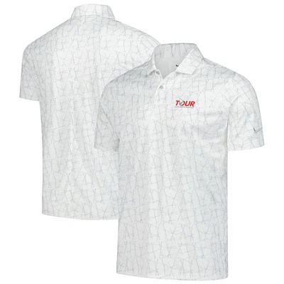 Polo Nike blanc TOUR Championship Longleaf Victory Performance pour homme