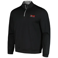 Men's Barstool Golf Black TOUR Championship Quarter-Zip Top