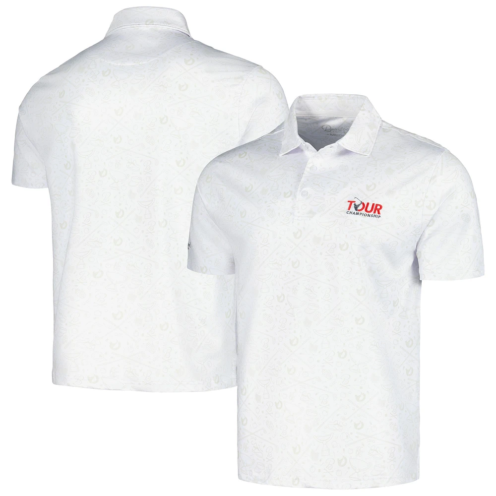 Men's Barstool Golf White TOUR Championship Polo