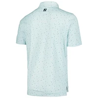 Men's FootJoy Aqua TOUR Championship Tweed Texture Stretch Pique ProDry Polo