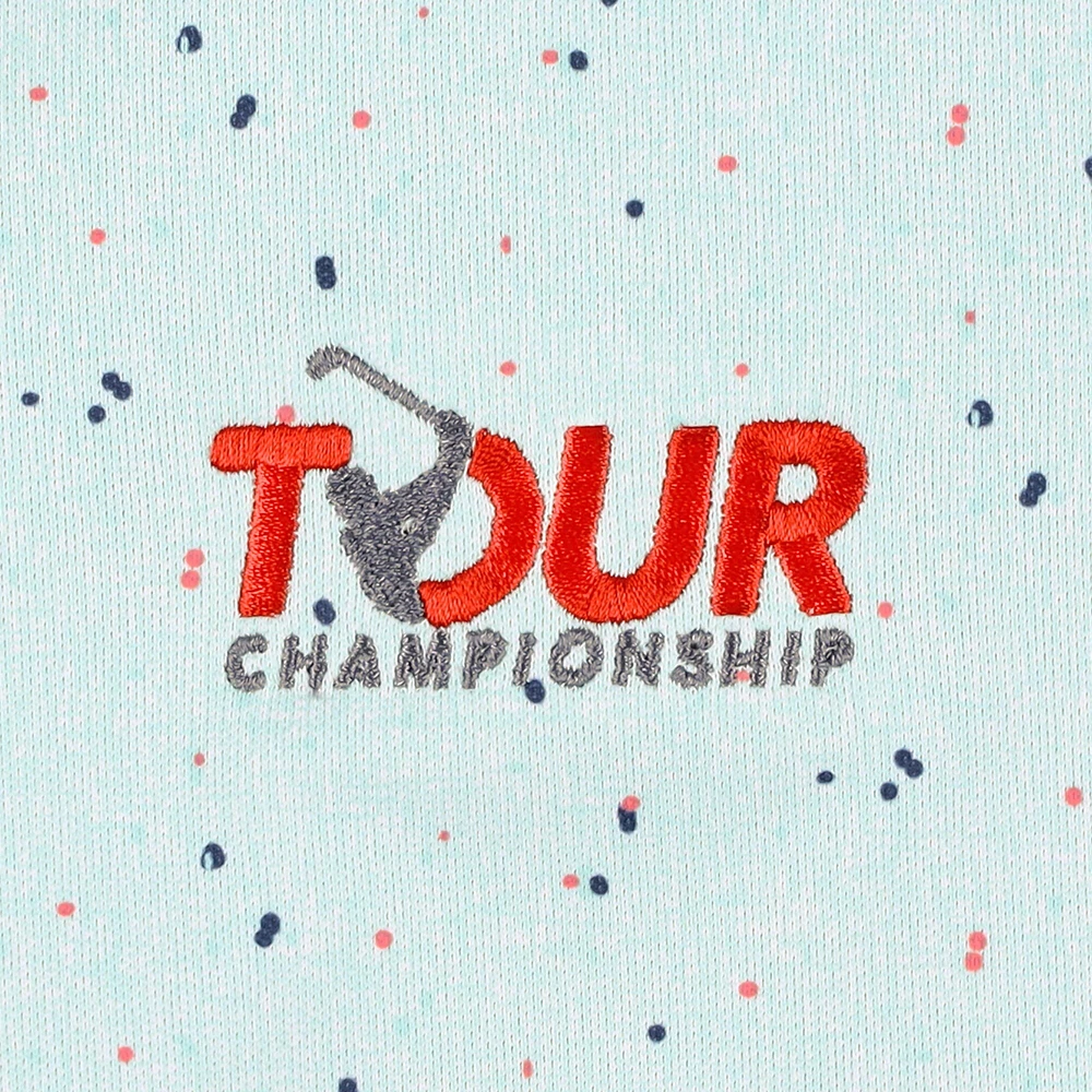 Men's FootJoy Aqua TOUR Championship Tweed Texture Stretch Pique ProDry Polo