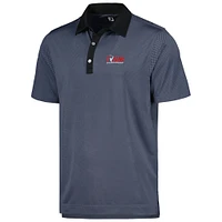 Men's FootJoy Navy TOUR Championship Stretch Lisle Mini Check ProDry Polo