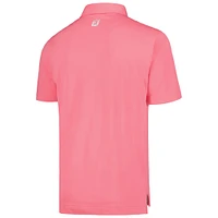Men's FootJoy Pink TOUR Championship ProDry Performance Stretch Pique Solid Polo