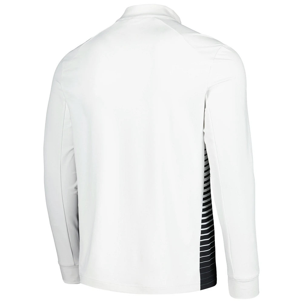 Men's Levelwear White TOUR Championship Beam Quarter-Zip Jacket