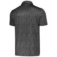 Men's Nike Black TOUR Championship Micro Camo Performance Polo