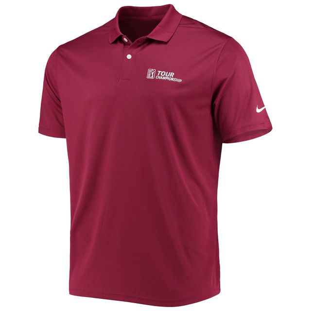 Polo Nike Maroon TOUR Championship Victory Solid Performance pour Homme