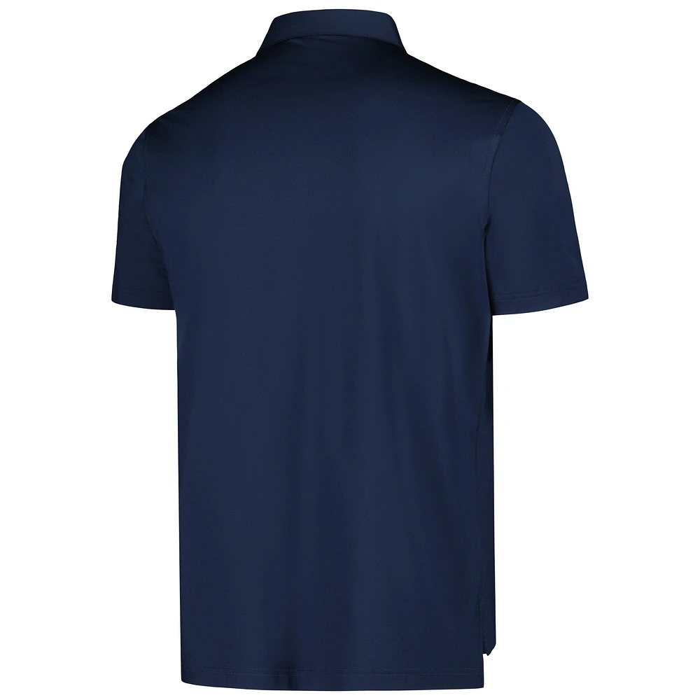 Men's Peter Millar Navy TOUR Championship Solid Performance Jersey Polo