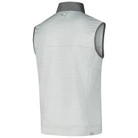 Men's Puma Gray TOUR Championship Colorblock CLOUDSPUN Full-Zip Vest