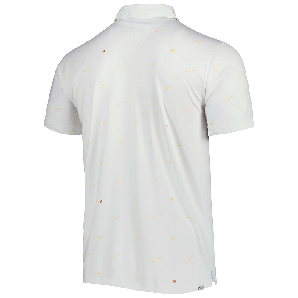 Men's Puma White TOUR Championship CLOUDSPUN Love Golf Polo
