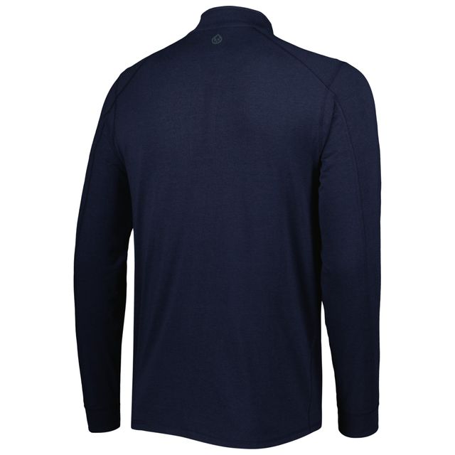 Veste tasc Performance Navy TOUR Championship Carrollton Raglan Quarter-Zip Jacket pour homme
