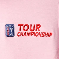 Women's Peter Millar Pink TOUR Championship Melange Perth Quarter-Zip Pullover Top