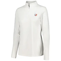 Women's Peter Millar White TOUR Championship Sun Quarter-Zip Top