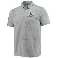 Men's Tommy Bahama Gray TRACKHOUSE RACING Miramar Blooms Team Logo Polo