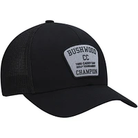 Men's Travis Mathew Black Presidential Suite Trucker Adjustable Hat