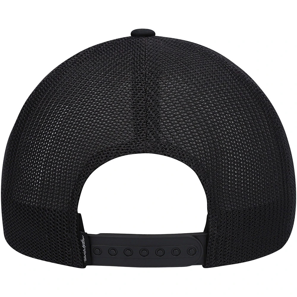 Men's Travis Mathew Black Presidential Suite Trucker Adjustable Hat