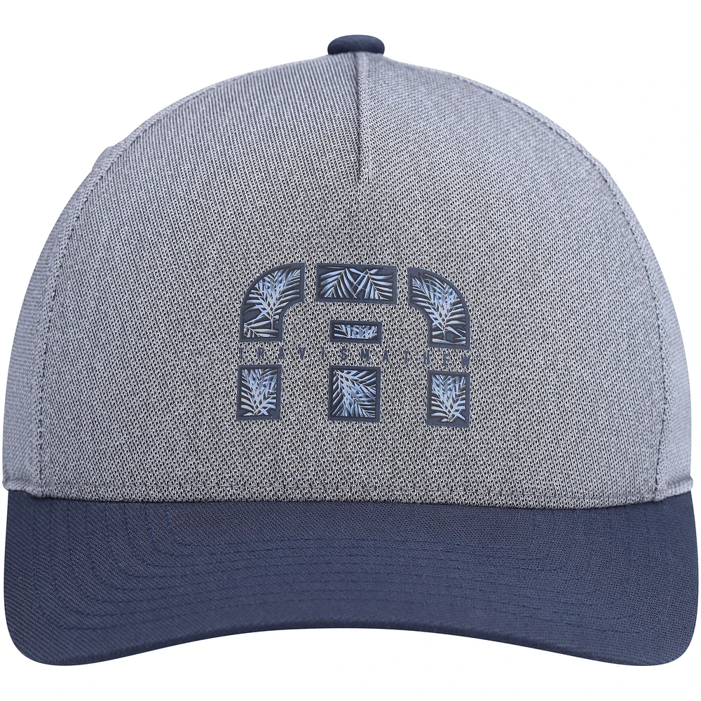 Casquette Snapback de location à long terme TravisMathew gris chiné pour hommes