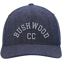 Casquette TravisMathew Heathered Navy Hike and Holler Tri-Blend Snapback pour homme