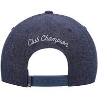 Men's TravisMathew Heathered Navy Hike and Holler Tri-Blend Snapback Hat