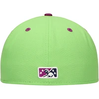 Men's New Era Neon Green Viñeros de Tri-City Copa la Diversión 59FIFTY Fitted Hat