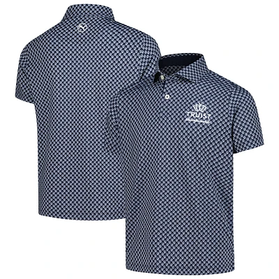 Polo Puma bleu marine Truist Championship Micro Floral MATTR pour garçon