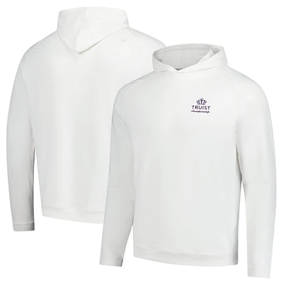 Sweat à capuche raglan Peter Millar White Truist Championship Pine Performance pour homme