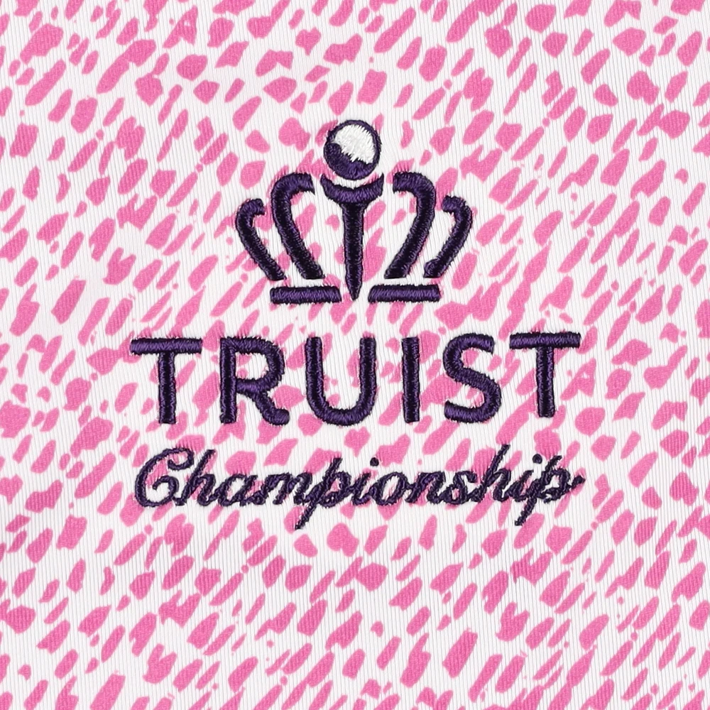 Women's FootJoy  Pink Truist Championship ProDry Printed Sleeveless Polo
