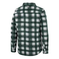 Men's Colosseum Green Tulane Wave Ellis Full-Snap Jacket