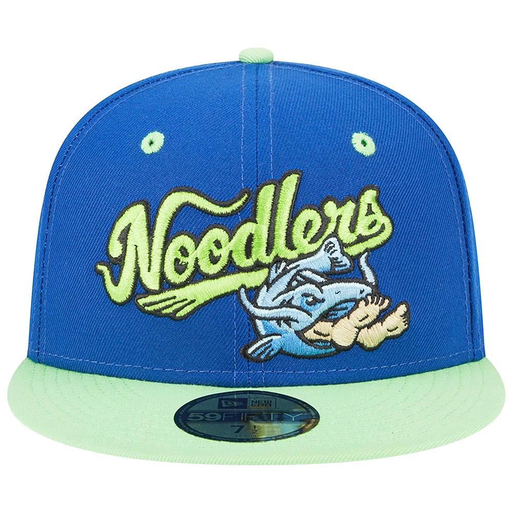 Men's New Era Royal Tulsa Drillers Theme Nights Noodlers  59FIFTY Fitted Hat