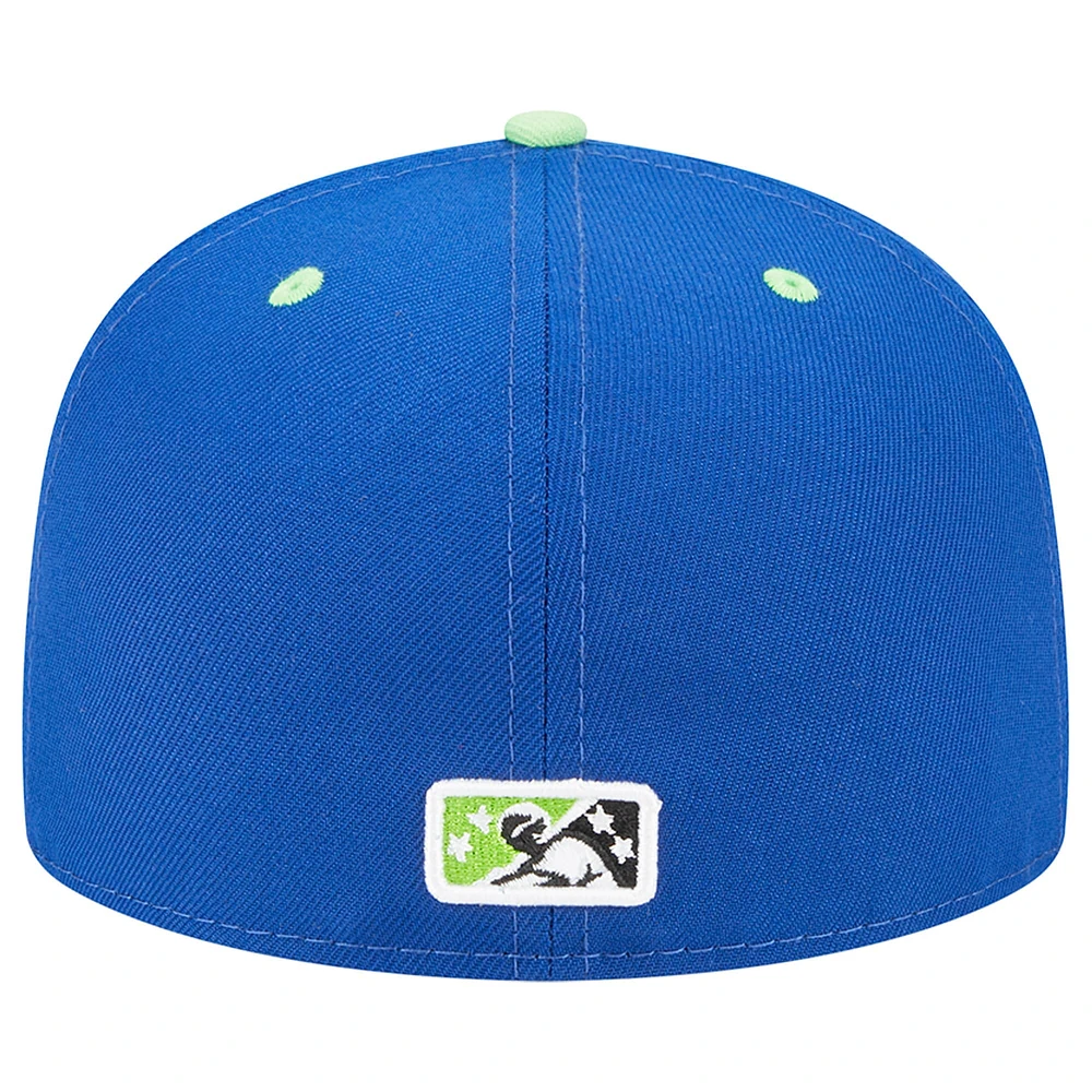 Men's New Era Royal Tulsa Drillers Theme Nights Noodlers  59FIFTY Fitted Hat