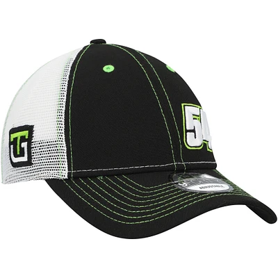 Casquette Snapback Ty Gibbs A-Frame 9FORTY New Era pour homme, noir/blanc