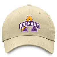 Ensemble t-shirt et casquette ajustable Fanatics violet/beige UAlbany Great Danes pour homme