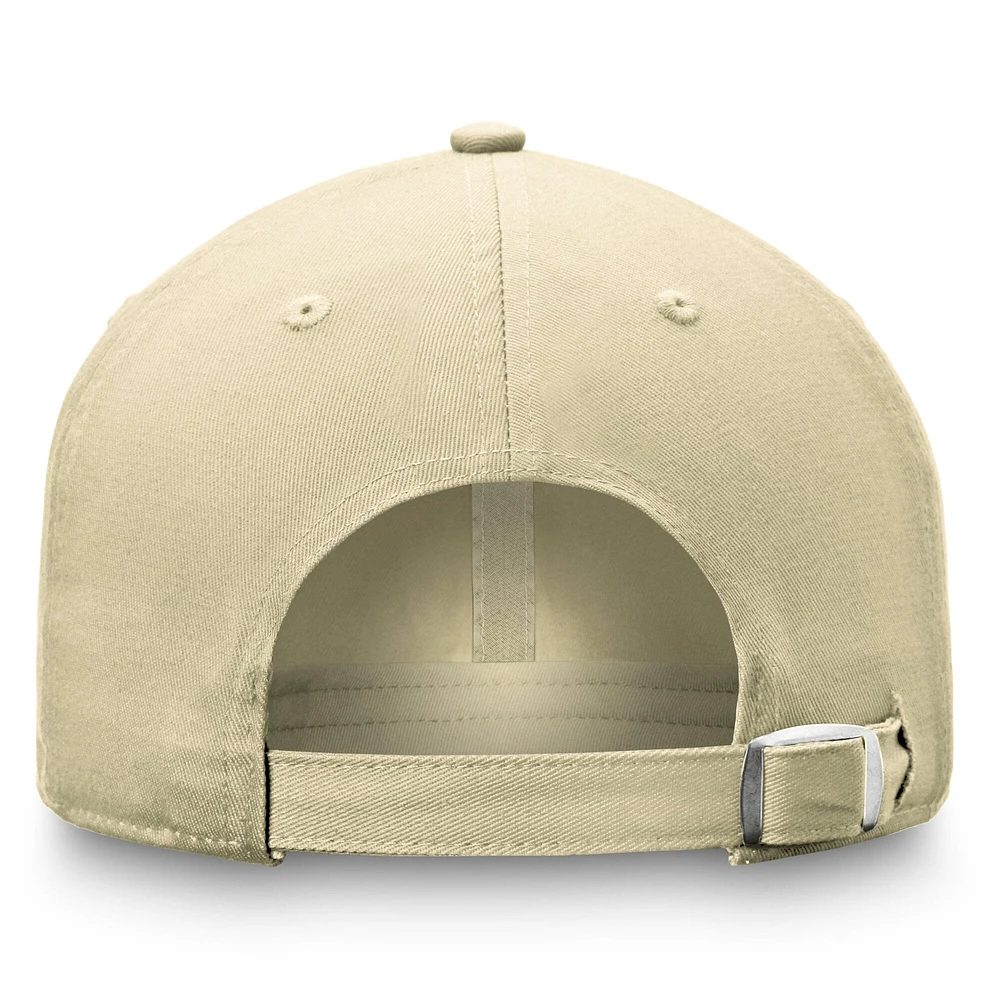 Ensemble t-shirt et casquette ajustable Fanatics violet/beige UAlbany Great Danes pour homme