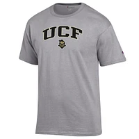 Men's Champion  Heather Gray UCF Knights Arch Over Logo T-Shirt
