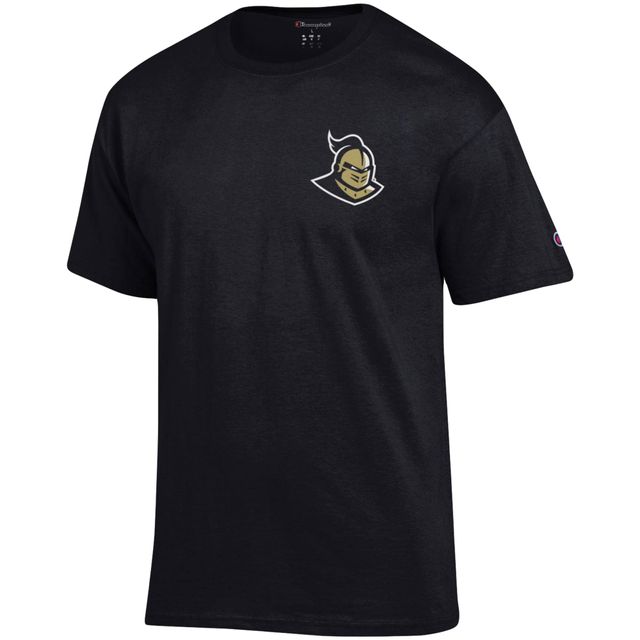 T-shirt noir Champion UCF Knights Stack 2-Hit pour homme