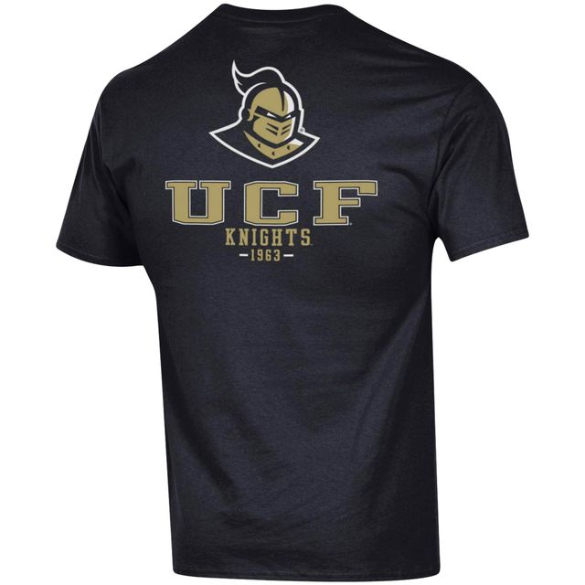 T-shirt noir Champion UCF Knights Stack 2-Hit pour homme