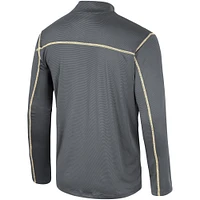 Men's Colosseum Black UCF Knights Cameron Quarter-Zip Windshirt