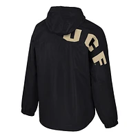 Men's Colosseum  Black UCF Knights Reloaded Anorak Half-Zip Jacket