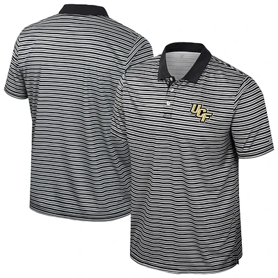 Polo rayé noir Colosseum UCF Knights pour homme