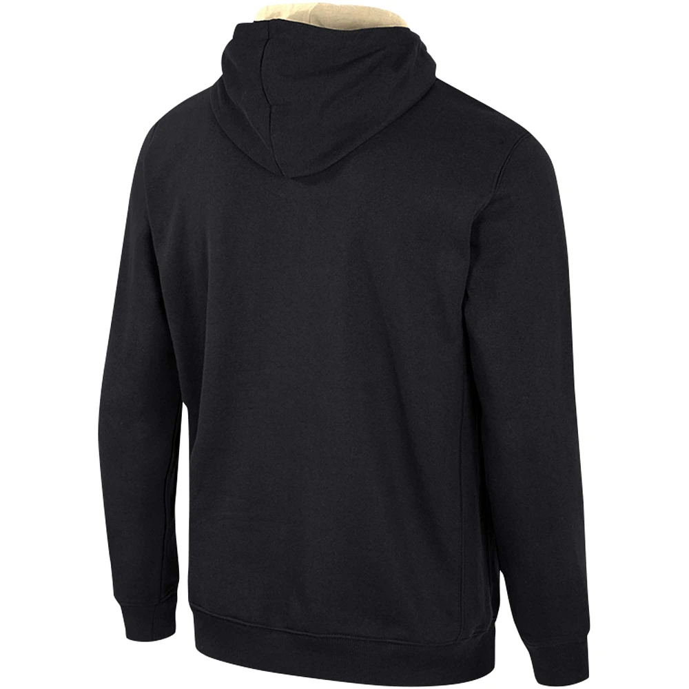 Chandail à capuchon demi-zip Colosseum UCF Knights Team noir pour hommes